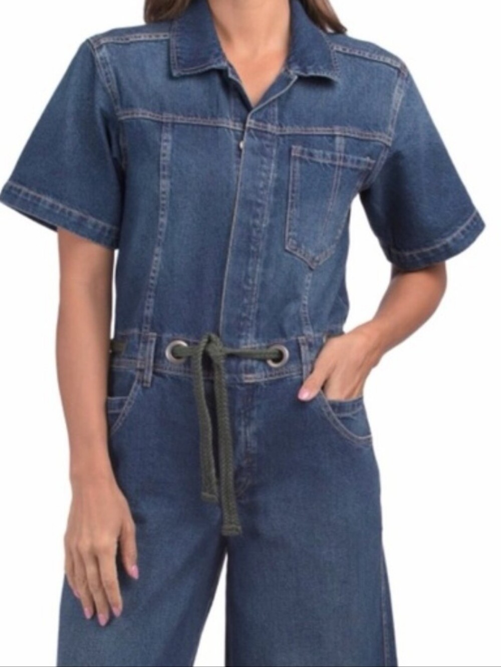We The Free Edison Denim Jumpsuit in Medium Blue - Picture 8 of 16